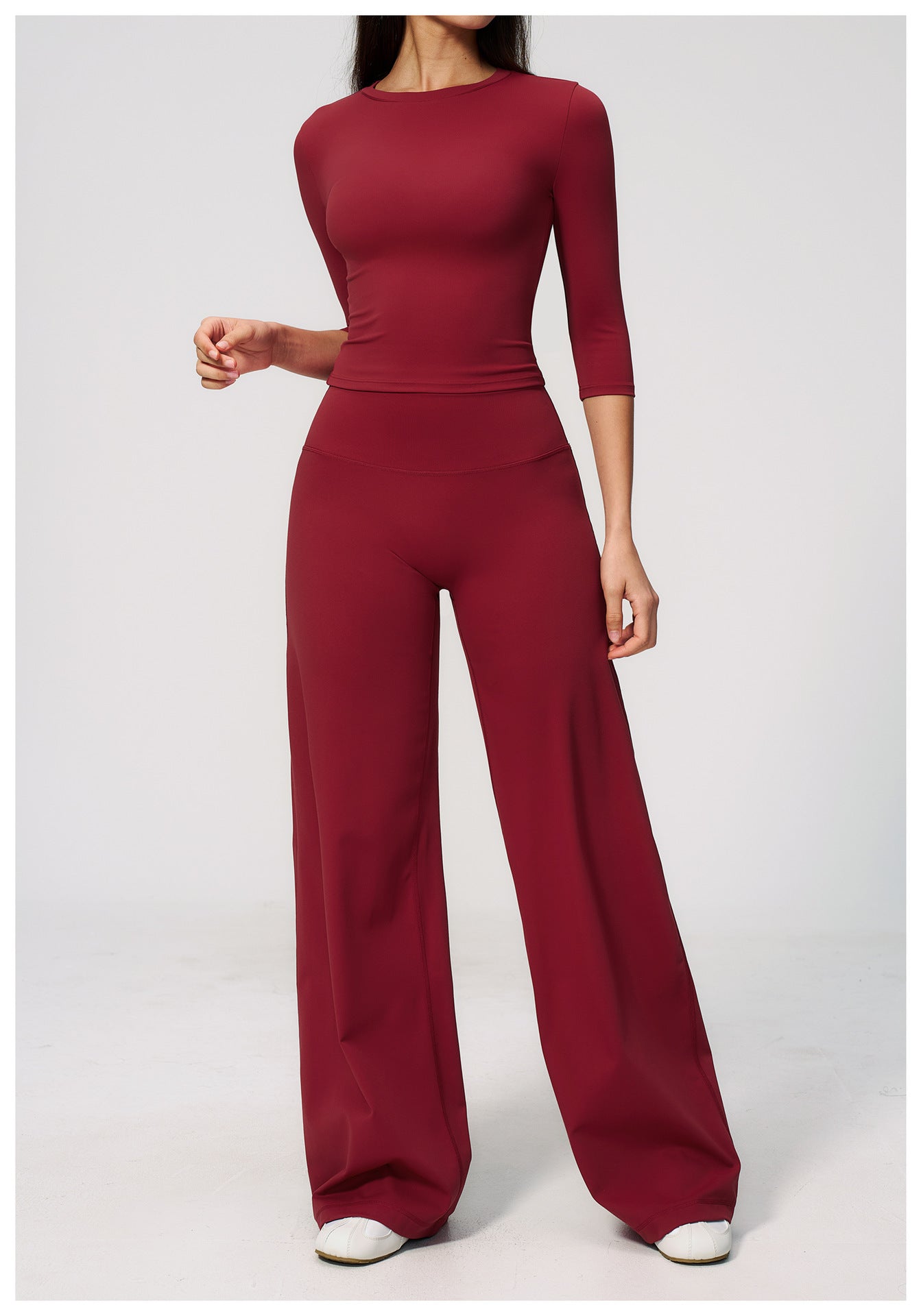 Elite Flex Wide Leg Sportbroek Dames High Waist Pilates en Athleisure