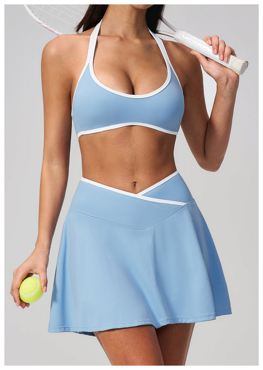 MuscleMuse Tennis Skirt Dames Tennisrokje met Shorts Tennis Padel en Sport
