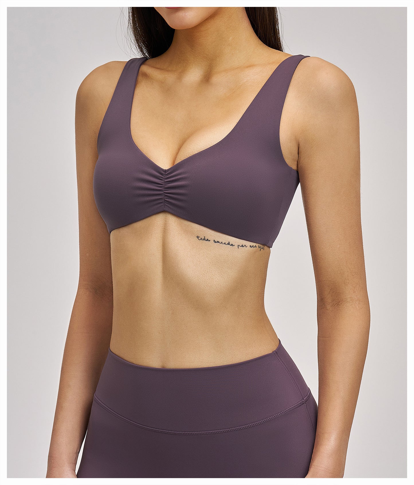 Elite Flex Wide Sport-BH Dames Square Neck Bralette Lichte Support Yoga en Pilates