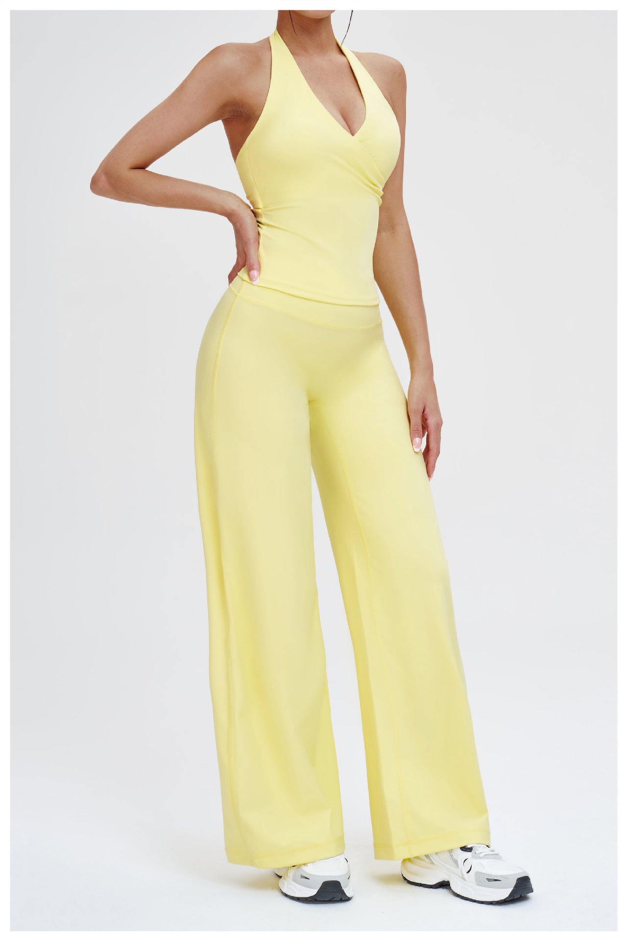 Elite Flex Wide Leg Sportbroek Dames High Waist Pilates en Athleisure