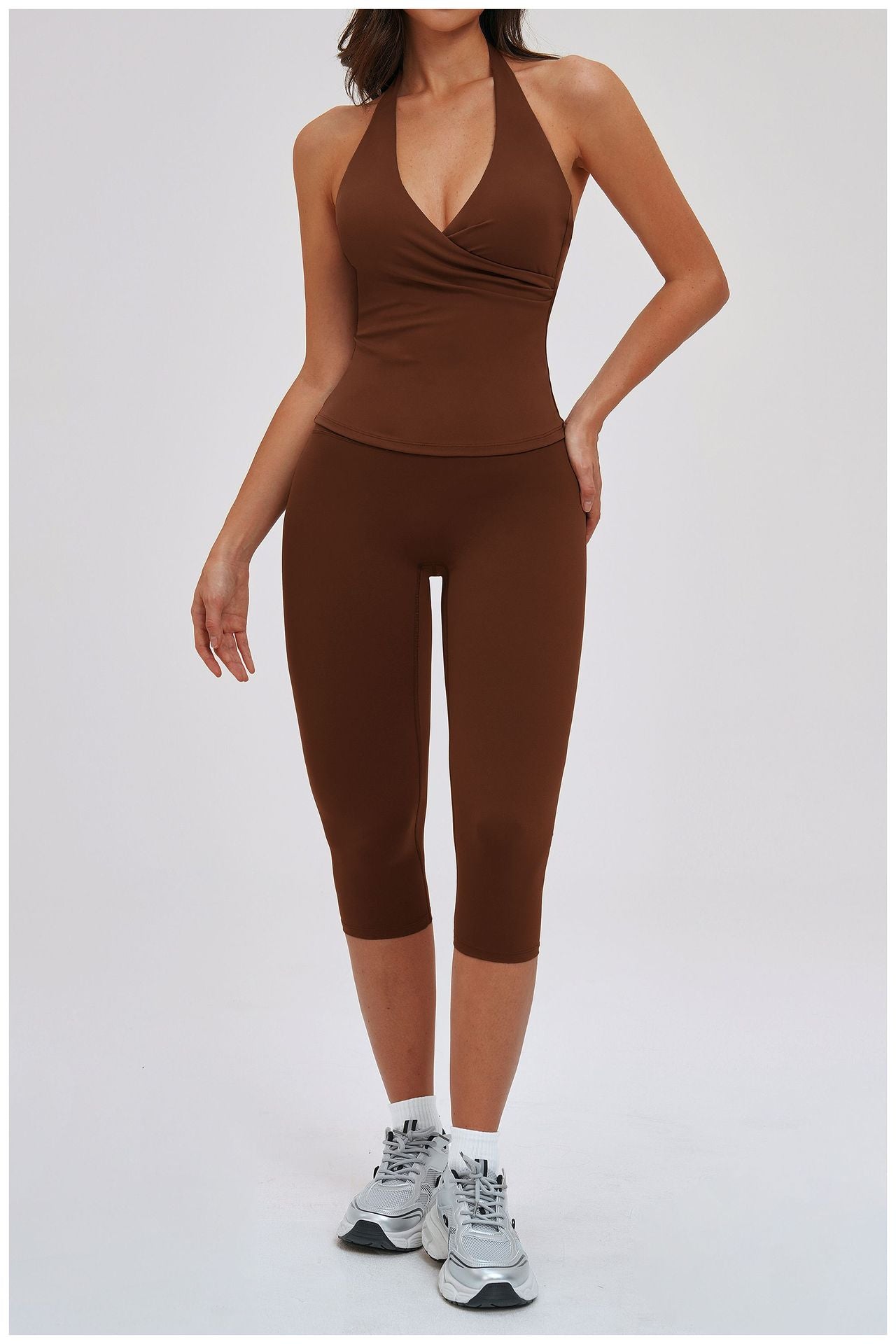 Elite Flex Capri Sportlegging Dames 3/4 High Waist Legging Gym Pilates en Hardlopen