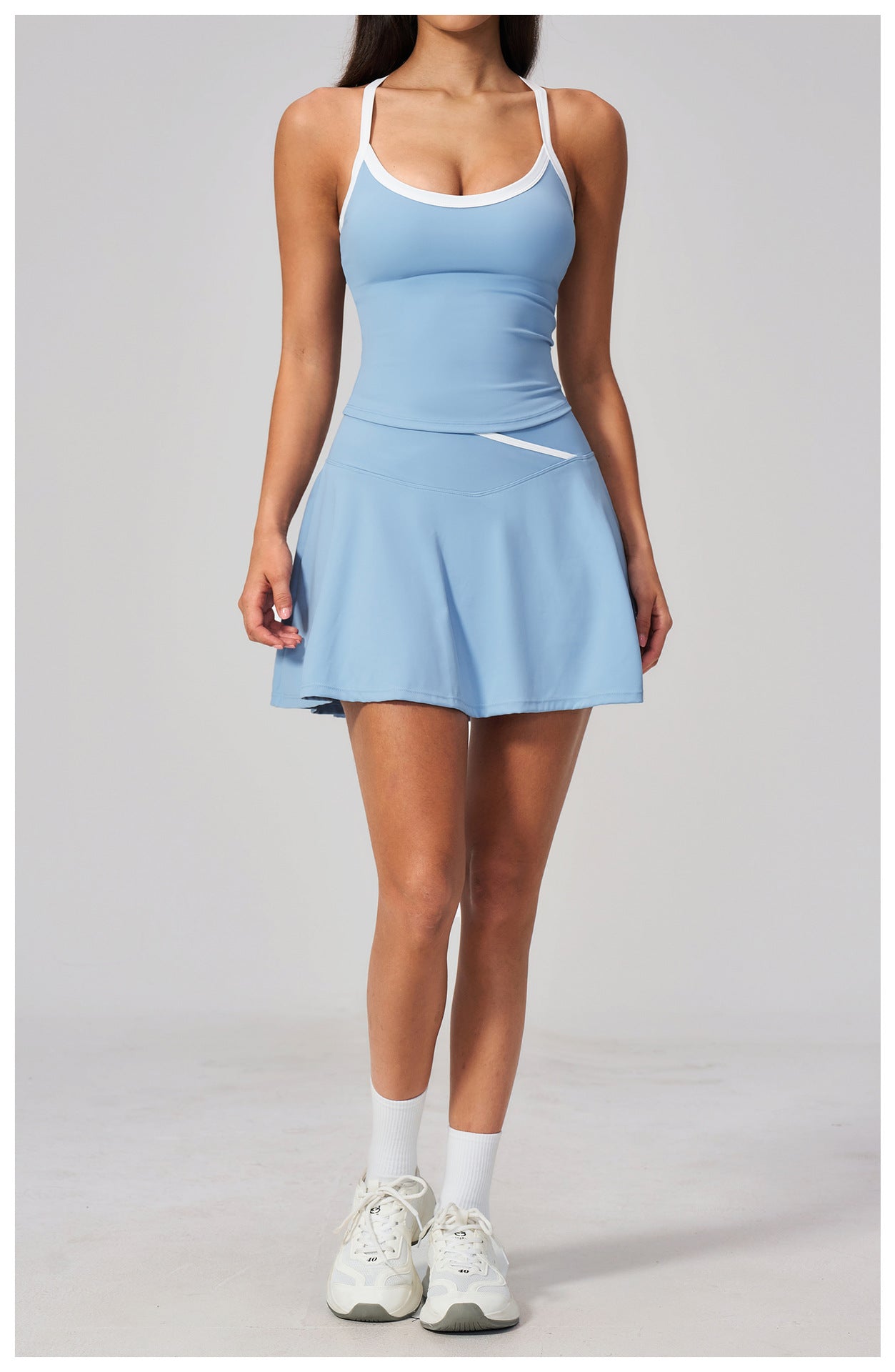 MuscleMuse Tennis Skirt Dames Tennisrokje met Shorts Tennis Padel en Sport