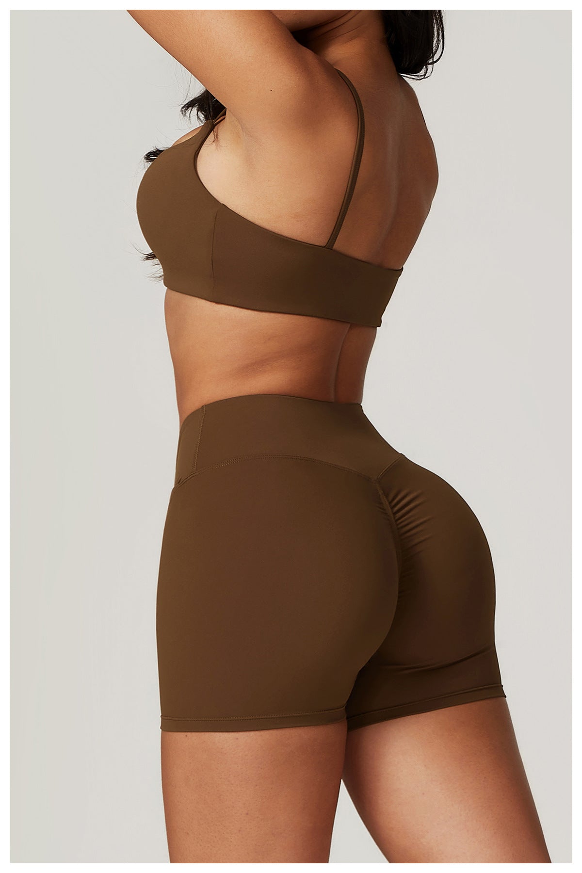 Power Flex Set Zomer dames, shorts en sportbh, zij-aanzicht model