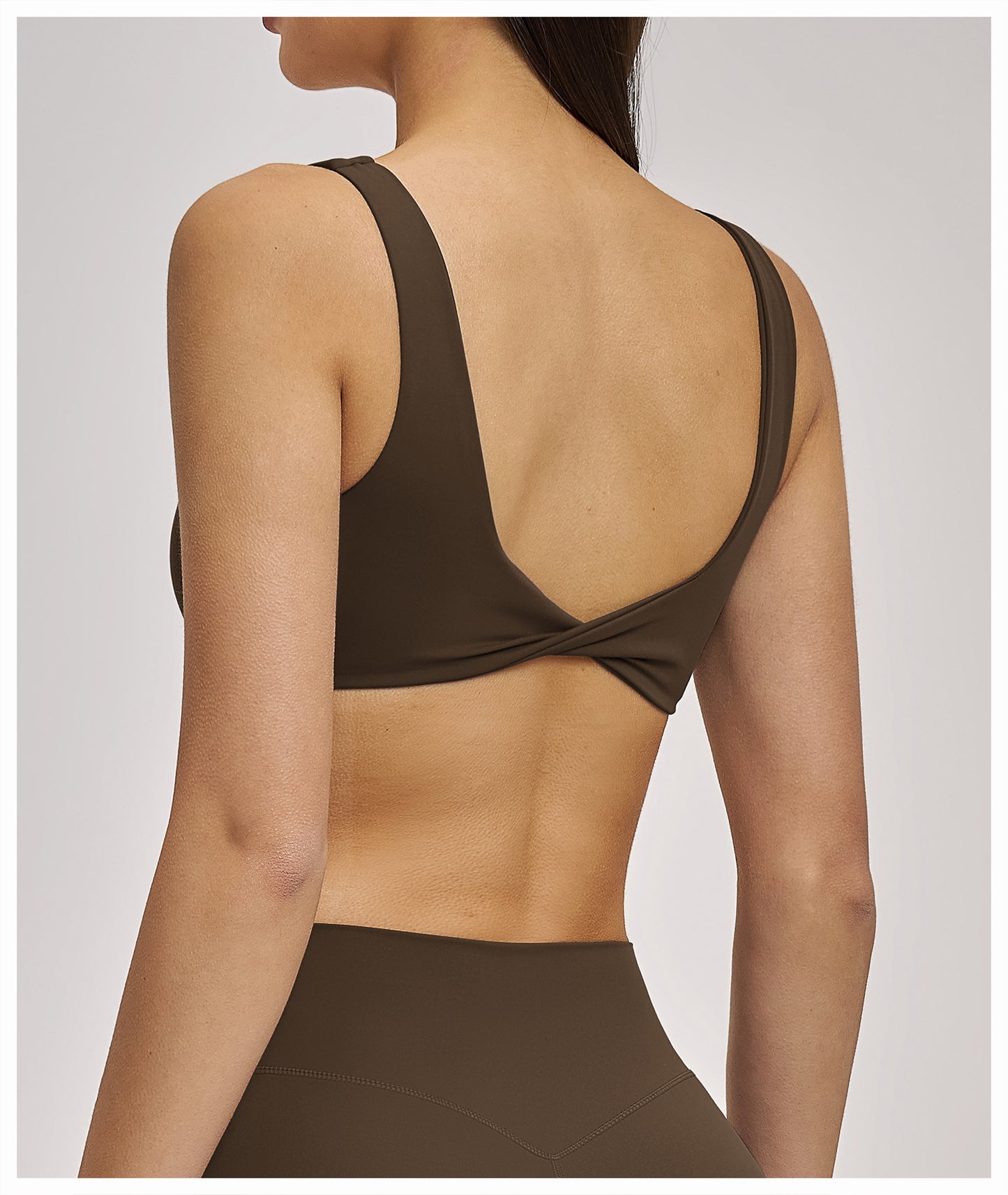 Elite Flex Wide Sport-BH Dames Square Neck Bralette Lichte Support Yoga en Pilates