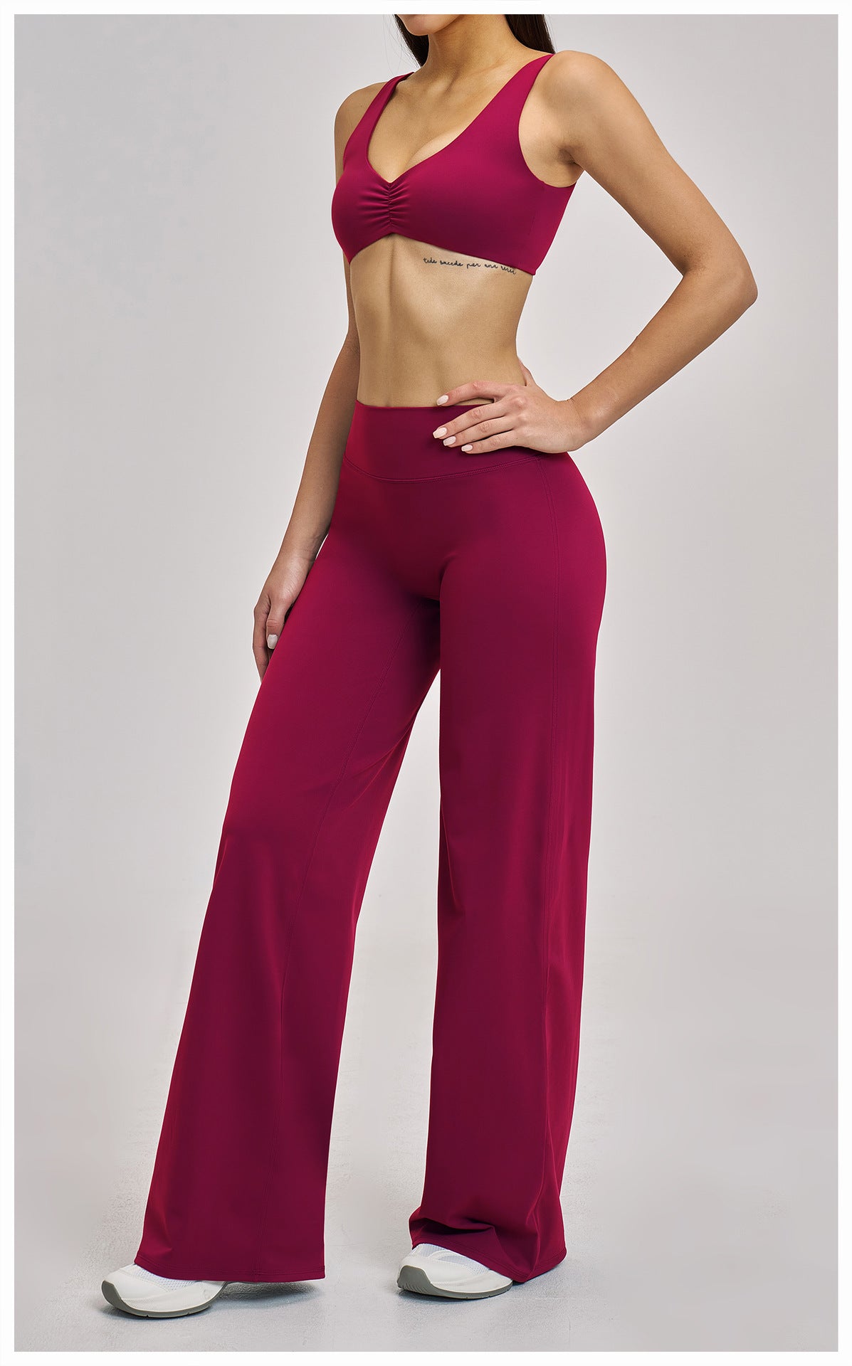 Elite Flex Wide Sport-BH Dames Square Neck Bralette Lichte Support Yoga en Pilates