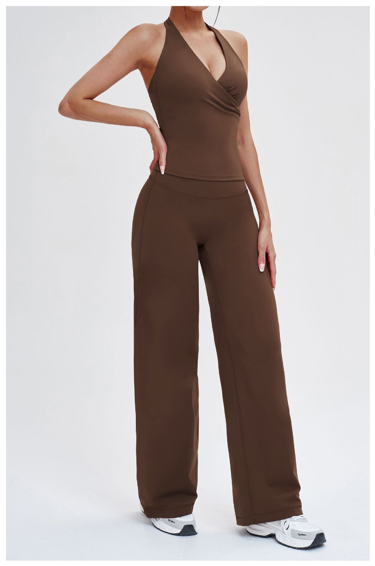 Elite Flex Wide Leg Sportbroek Dames High Waist Pilates en Athleisure