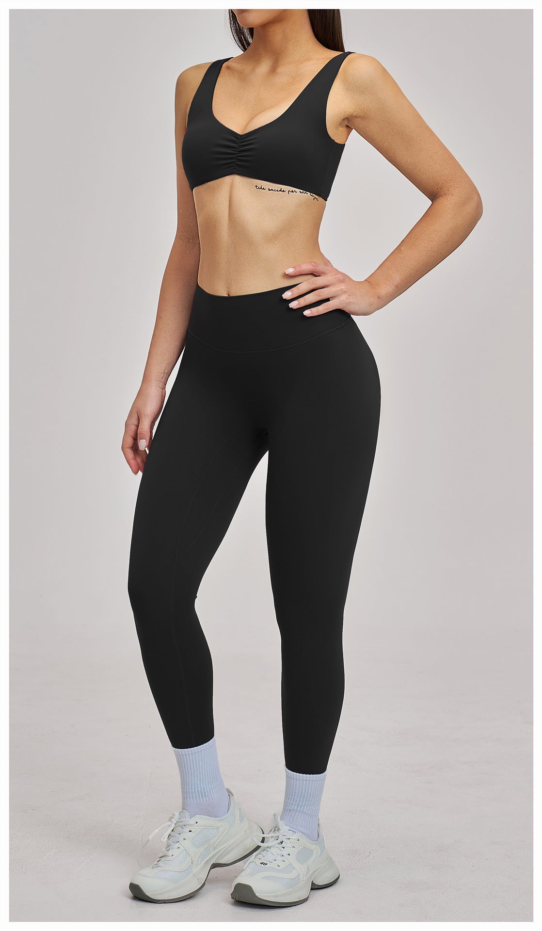 Elite Flex Wide Sport-BH Dames Square Neck Bralette Lichte Support Yoga en Pilates