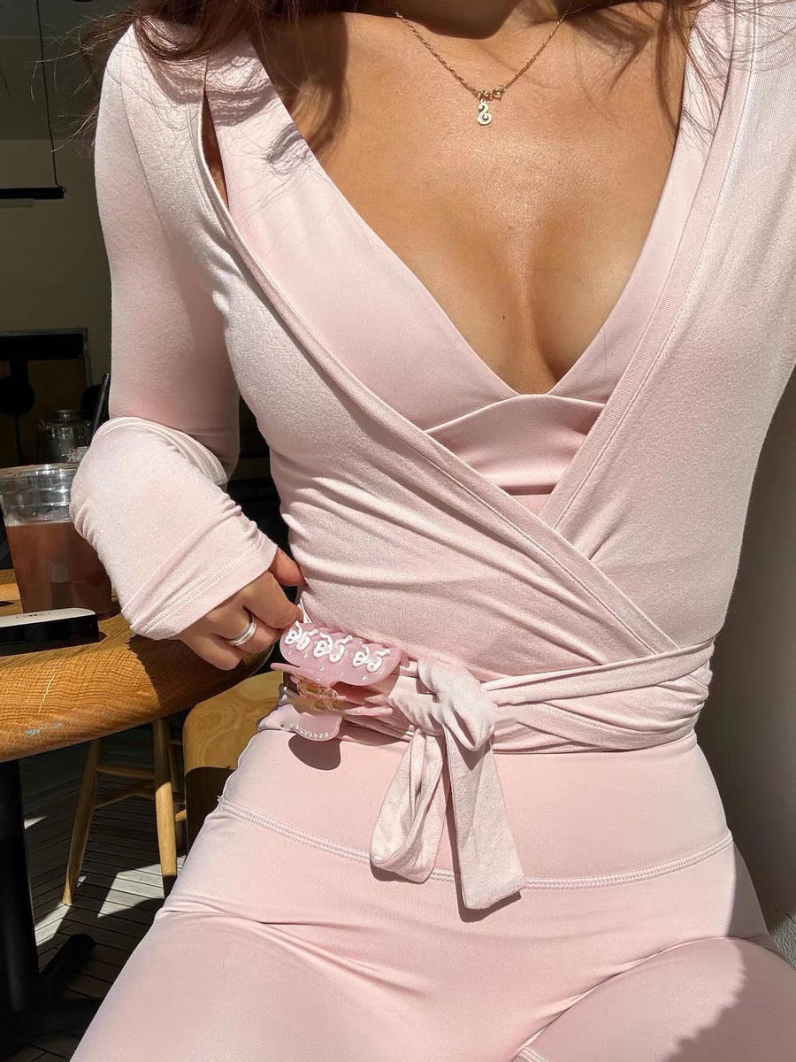 MuscleMuse Berlin Wikkel Top | Krachtige & Stijlvolle Sporttop